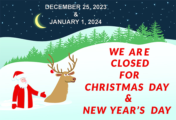 Thanksgiving Holiday Closed/Friday 11-24 Limited Holiday Hours