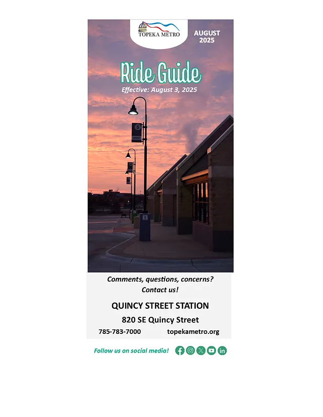 August 2025 Ride Guide Cover