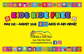 Kids Ride FREE! May 1 through August 31st