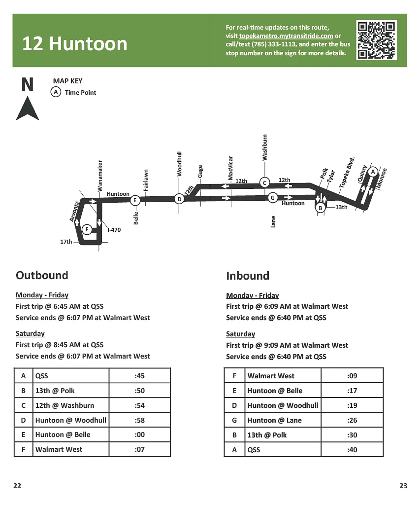 Route 12 - Huntoon