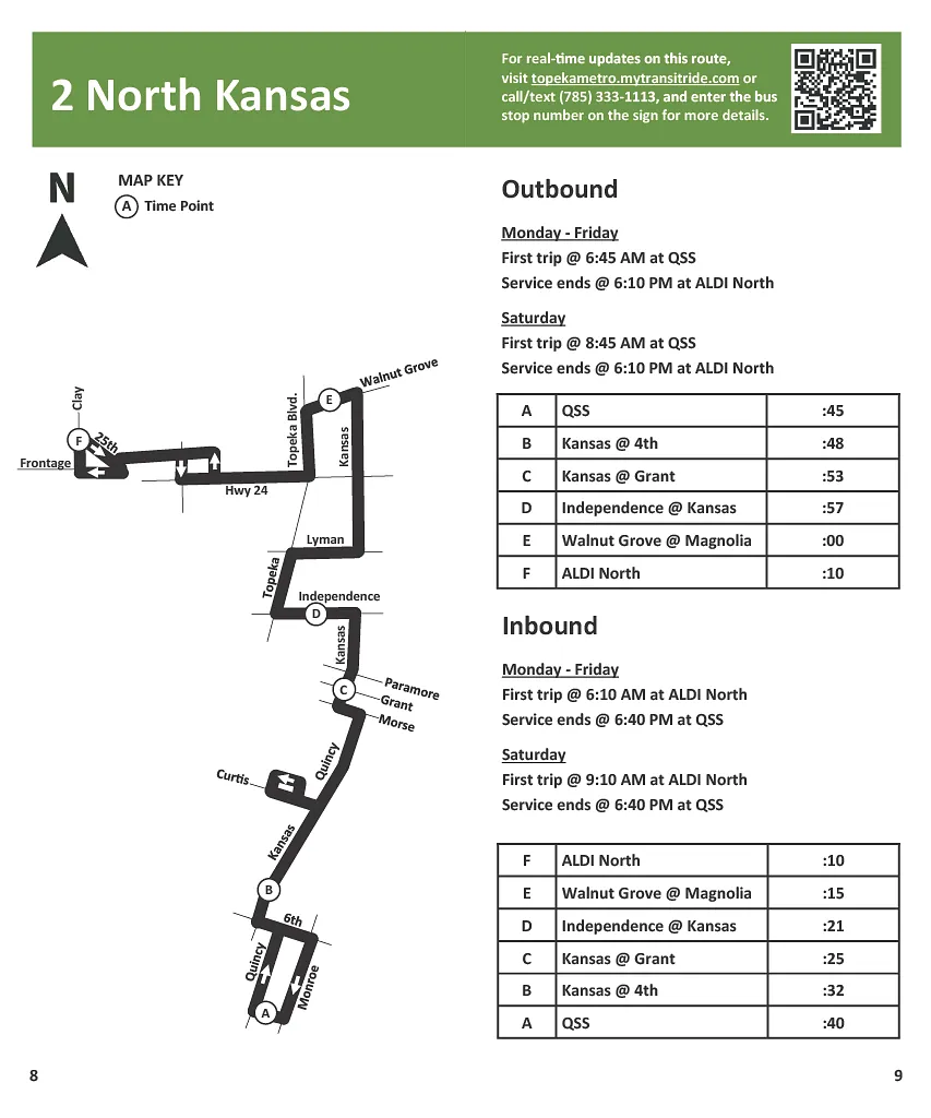 Route 2 - North Kansas