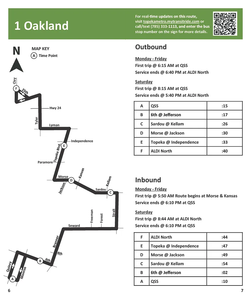 Route 1 - Oakland