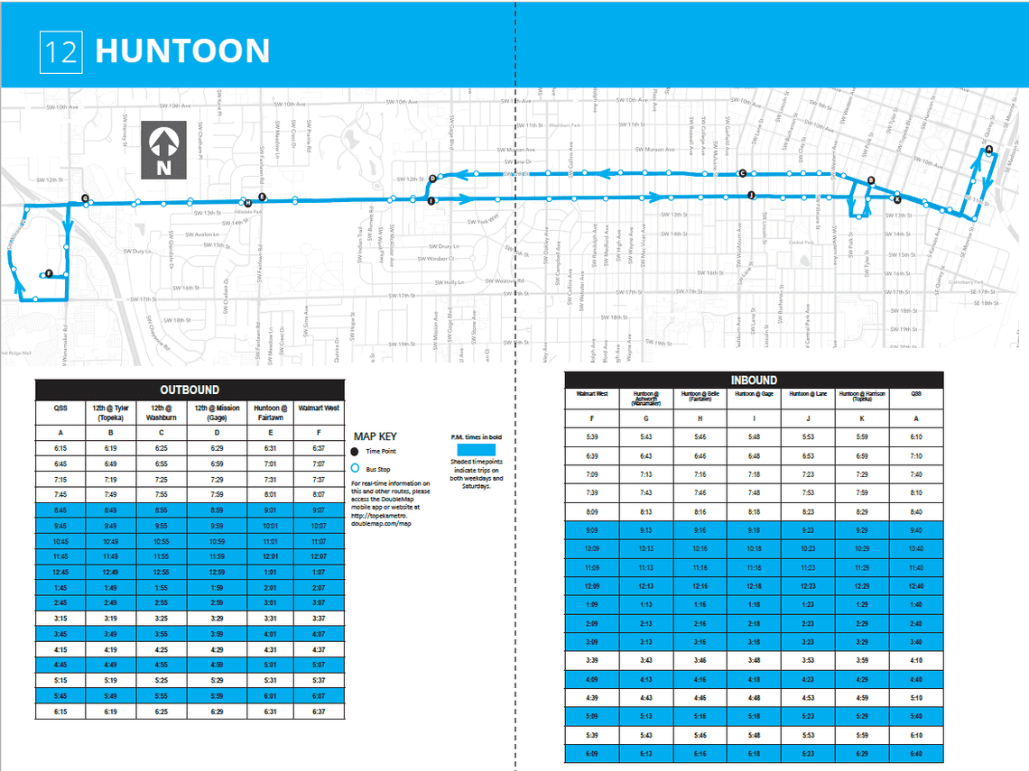 #12-Huntoon map