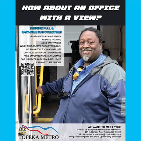 Topeka Metro Hiring Bus Operators!