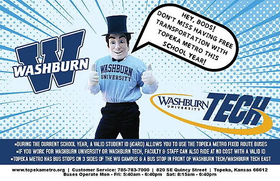 Washburn/Washburn Tech Ride FREE 2026-27