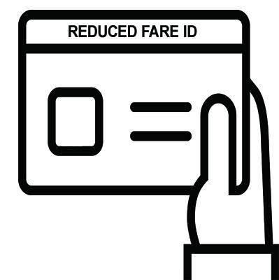 Reduced Fares 65+, Disability or Income-based