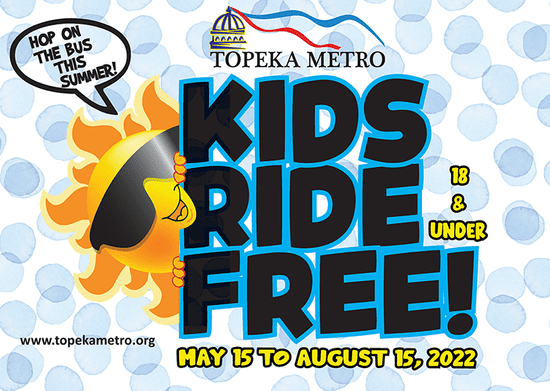 Kids Ride FREE! May 15 - Aug 15, 2022