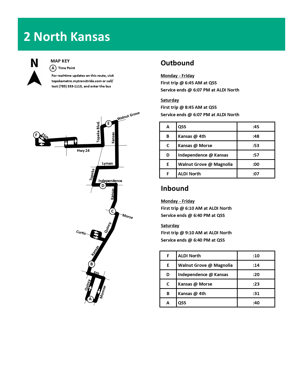 Route 2 North Kansas