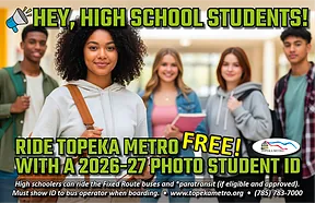 2026-27 High Schoolers Ride FREE with Student Photo ID